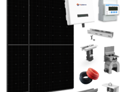 Kit sistem 3 kW trifazat fotovoltaic On Grid/ Off Grid, invertor Solplanet