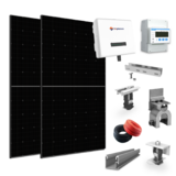 Kit sistem 3 kW trifazat fotovoltaic On Grid/ Off Grid, invertor Solplanet